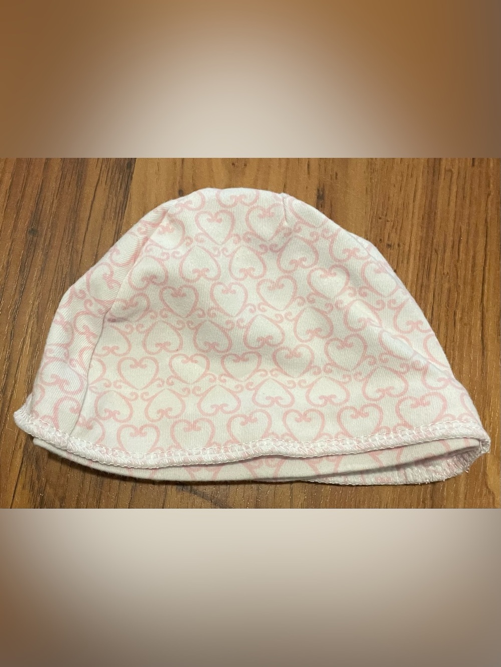 Soft Pink Heart Pattern Baby Beanie Hat Accessory